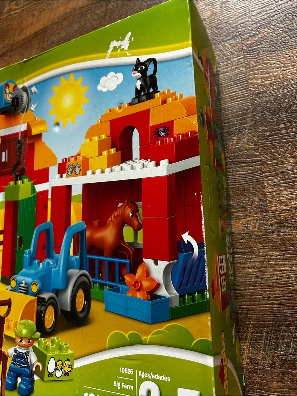 New Sealed LEGO DUPLO Big Farm 10525 - Imperfect Box -Farmer Cow Chicken Tractor